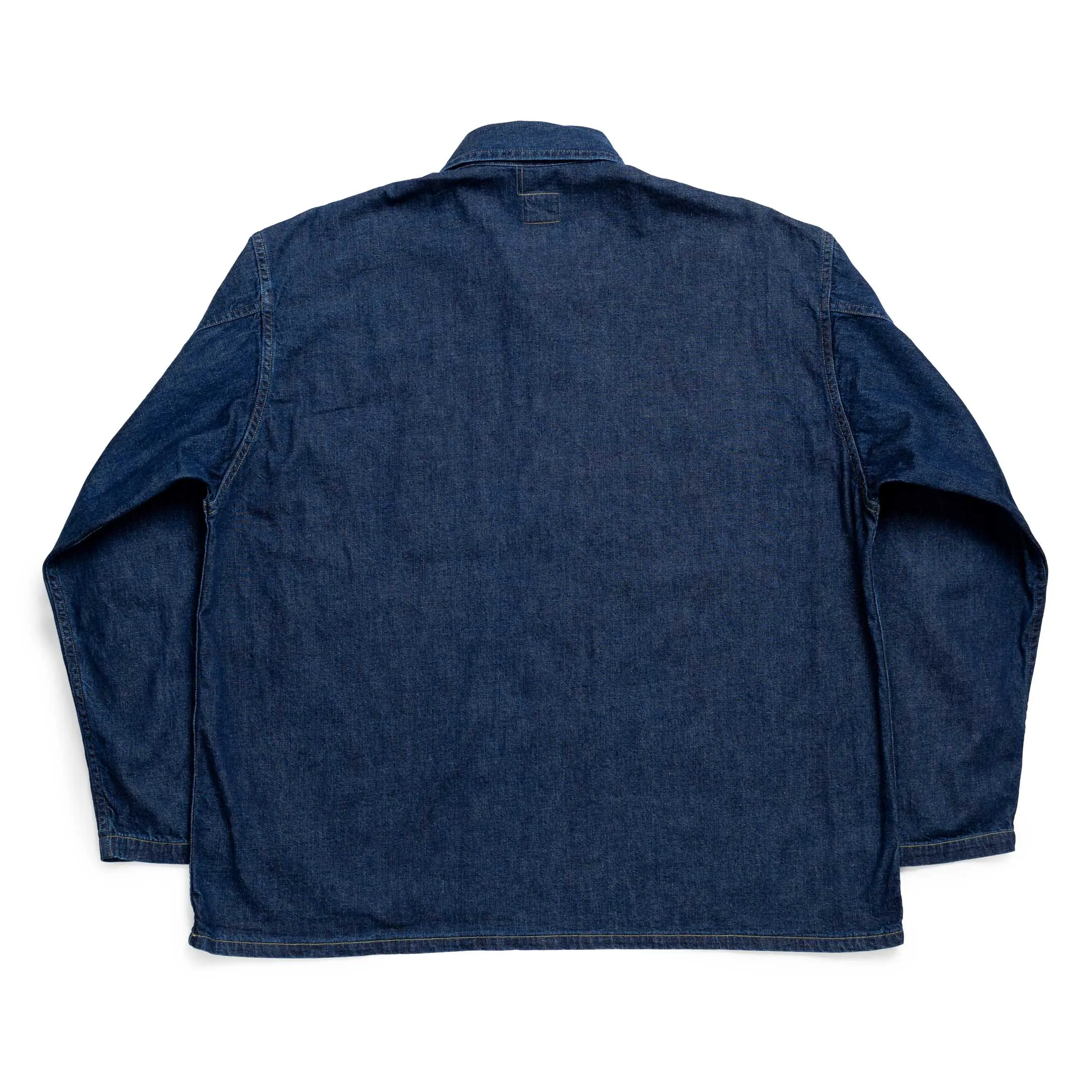 Post Overalls Army Shirt Blue Denim
