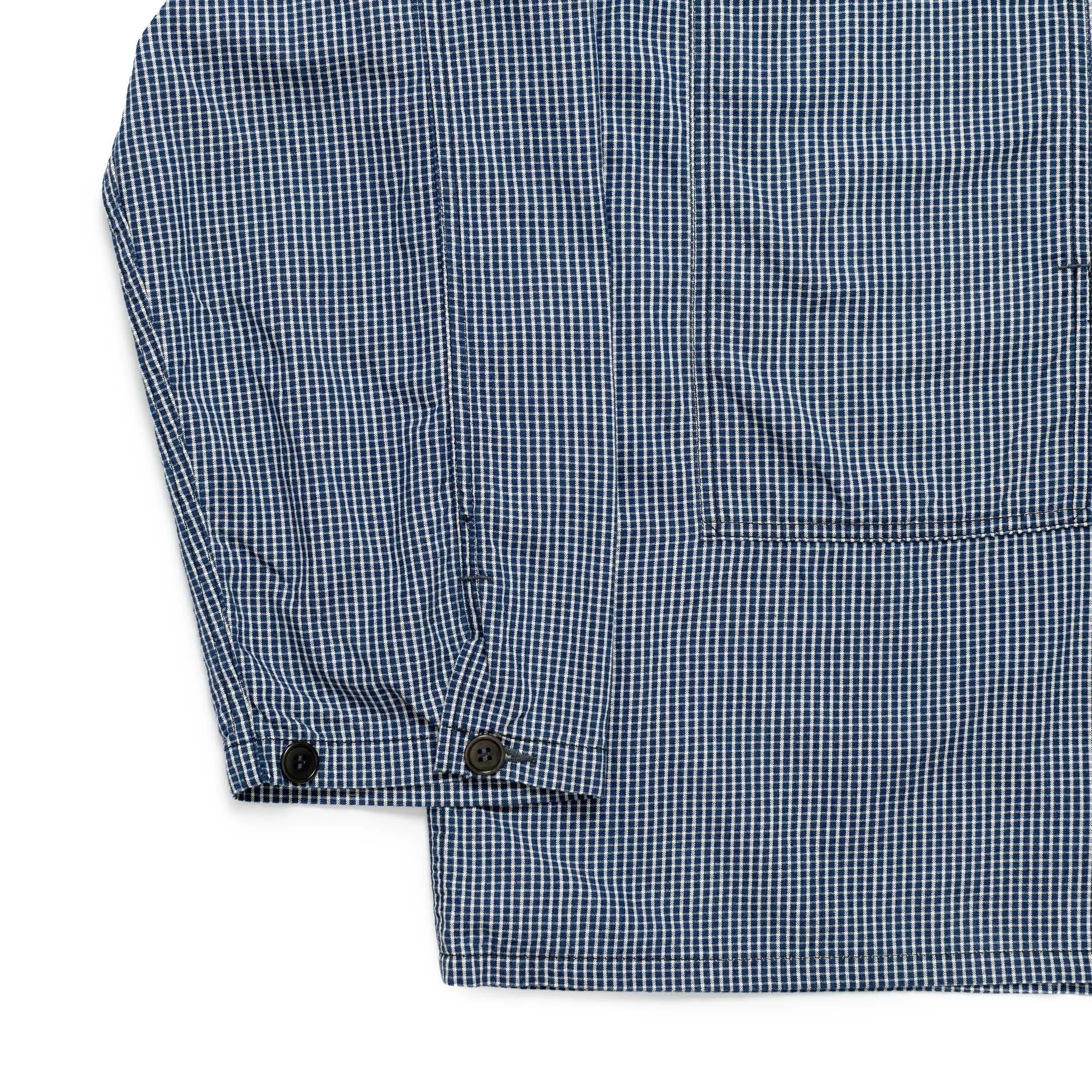 Post Overalls Army Shirt Indigo Check