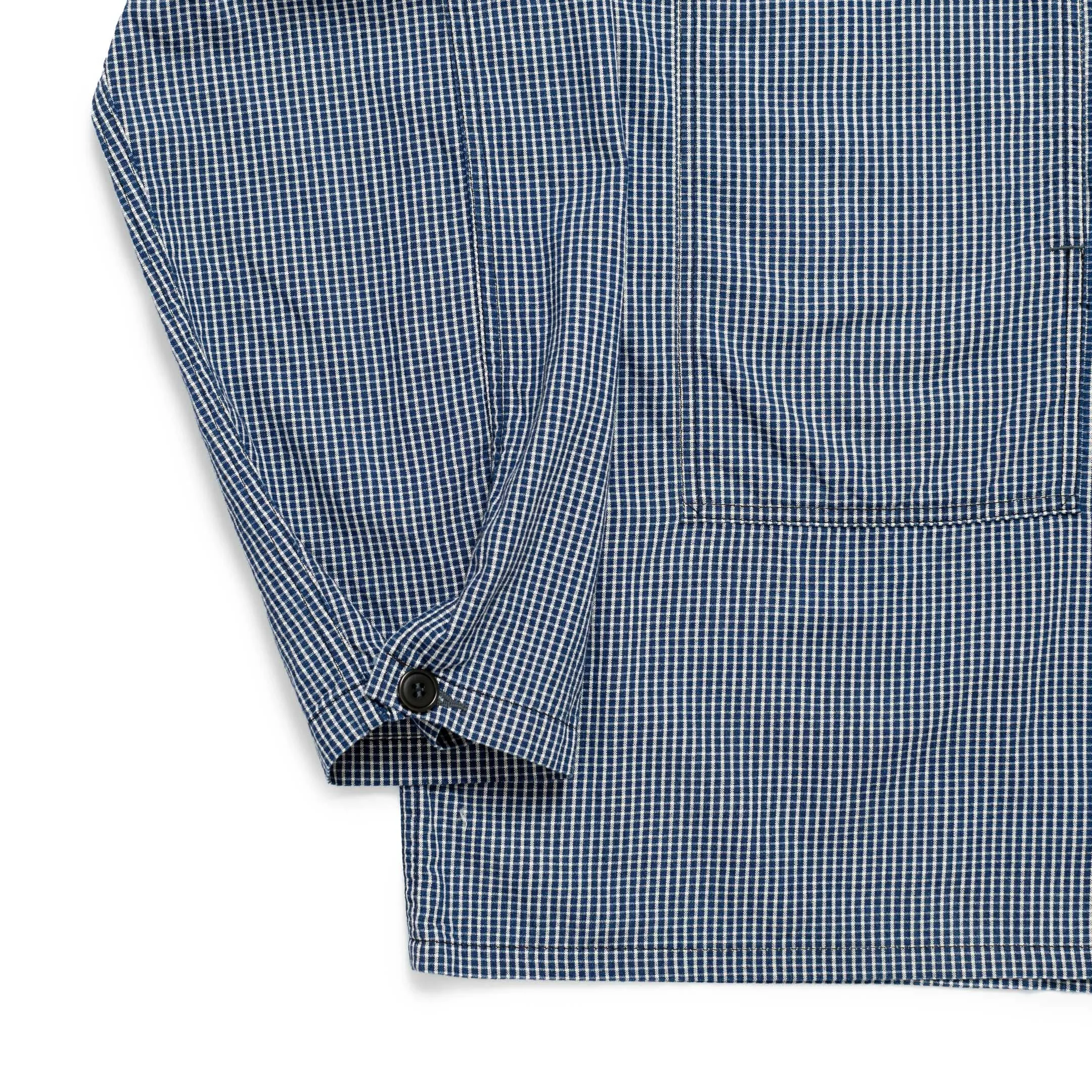 Post Overalls Army Shirt Indigo Check
