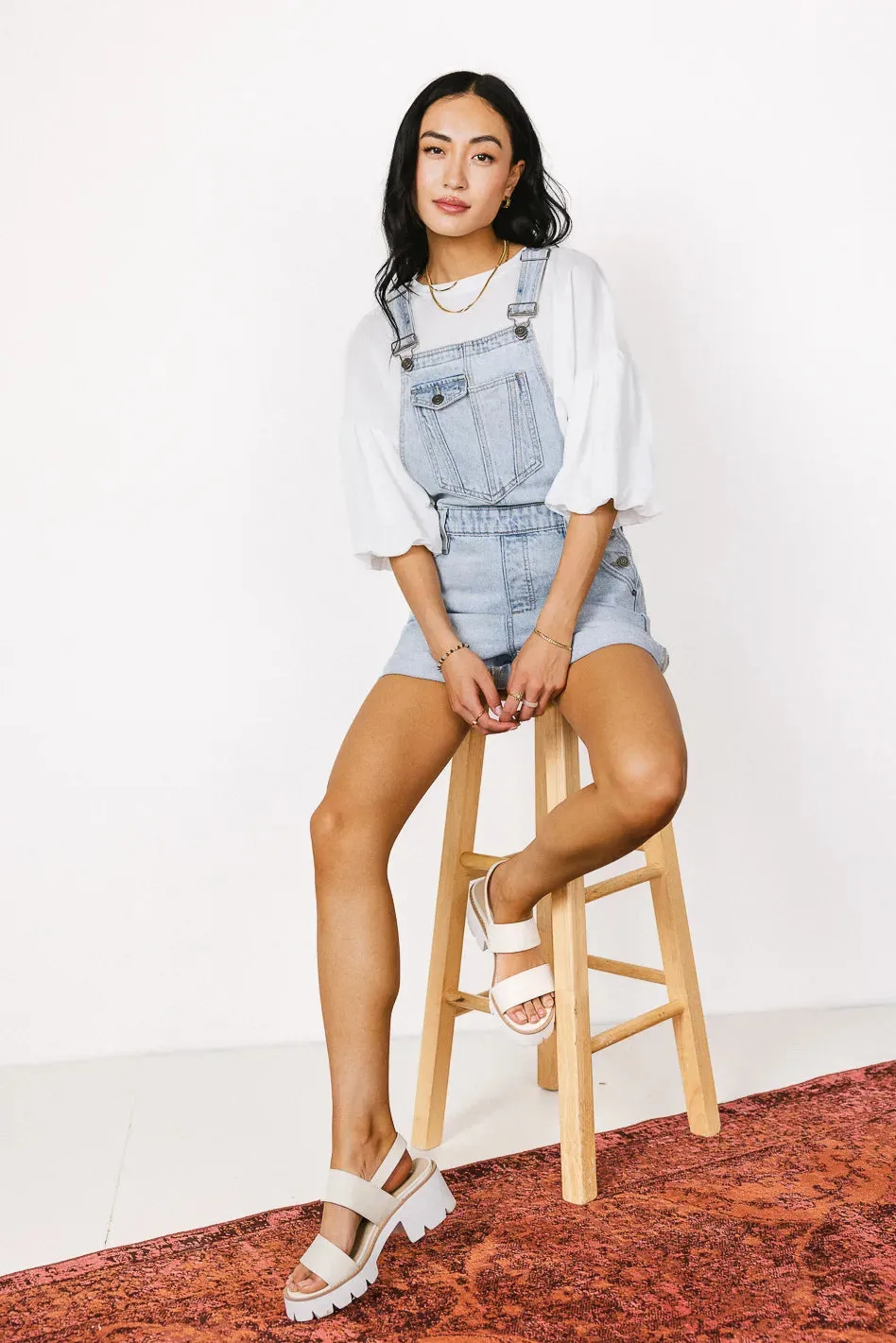 Reagan Denim Shortalls - FINAL SALE