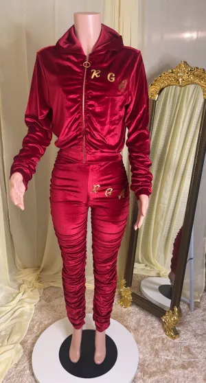 Red Velvet Jogging set