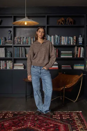 RHYTHM QUINN ZIP KNIT - OATMEAL