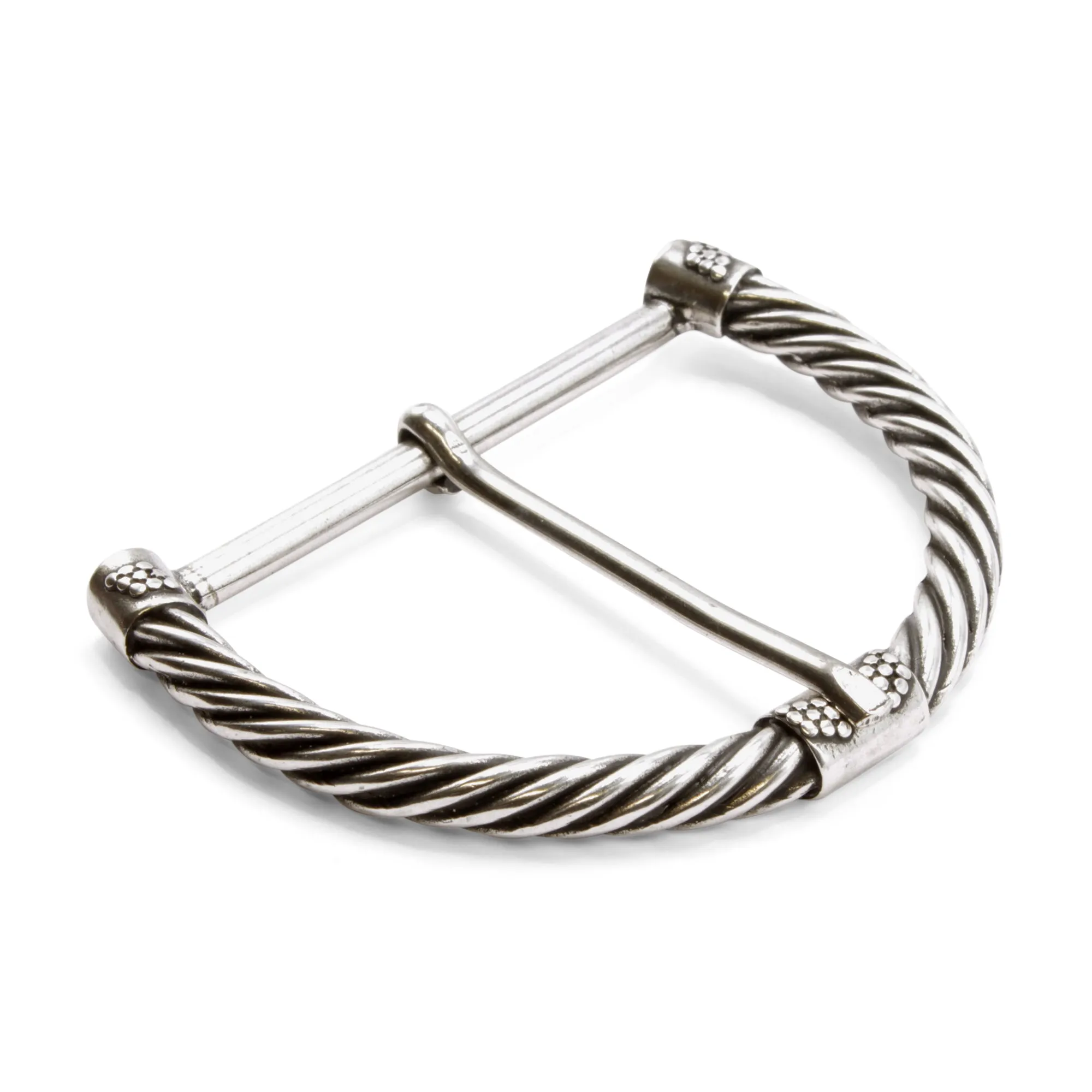 Rope Edge Rounded prong Buckle 60mm