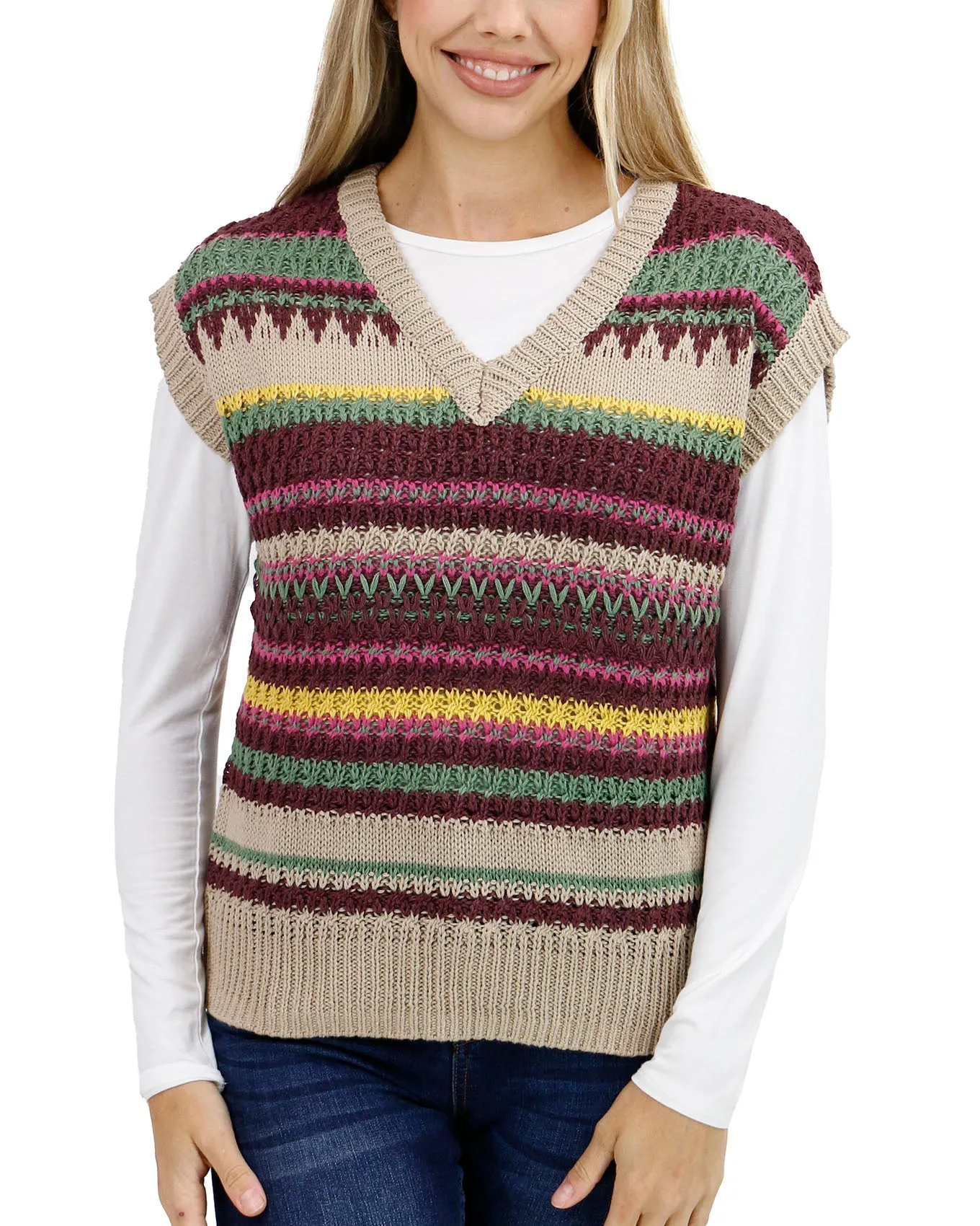 Slouchy Sleeveless Sweater Vest - FINAL SALE