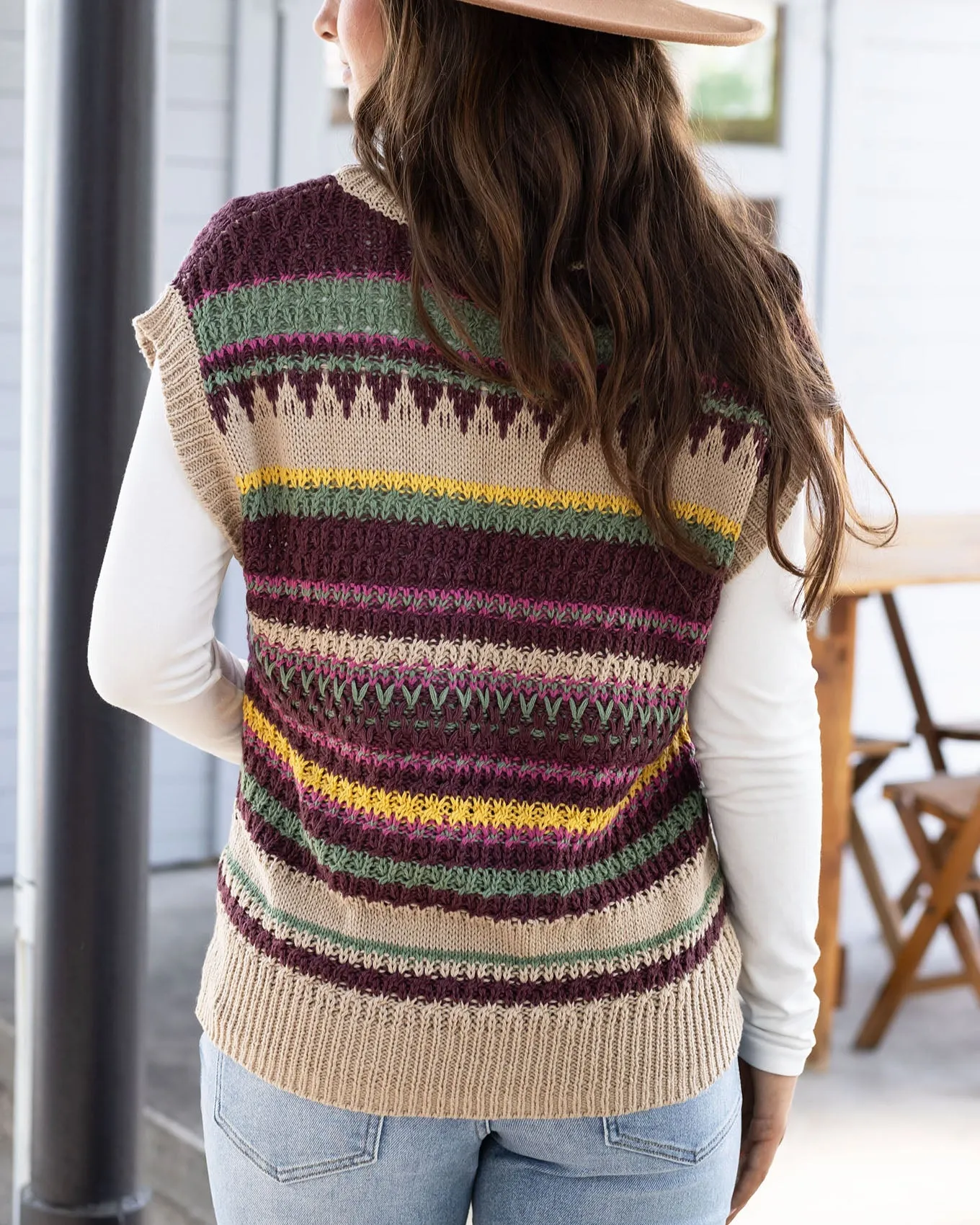 Slouchy Sleeveless Sweater Vest - FINAL SALE