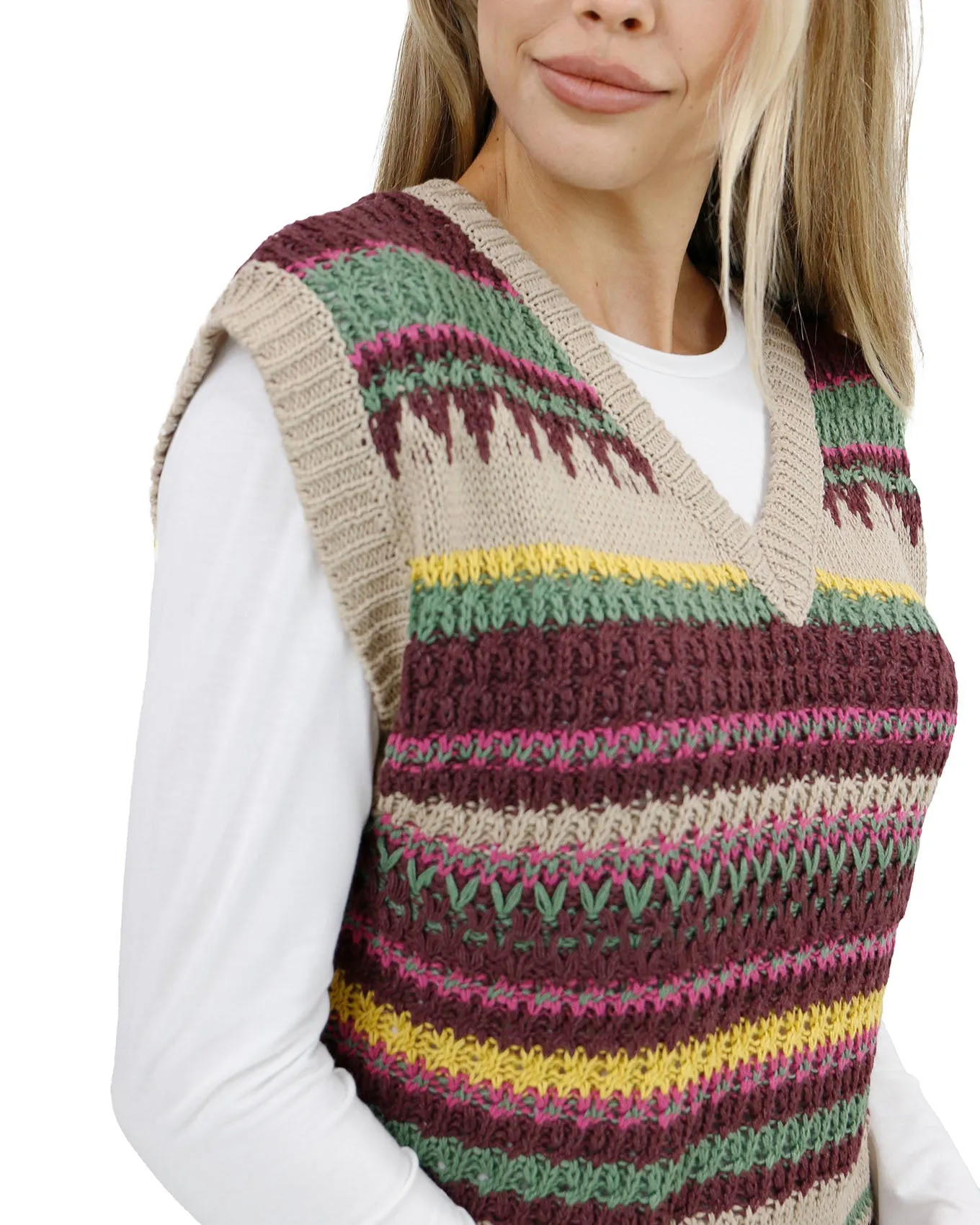 Slouchy Sleeveless Sweater Vest - FINAL SALE