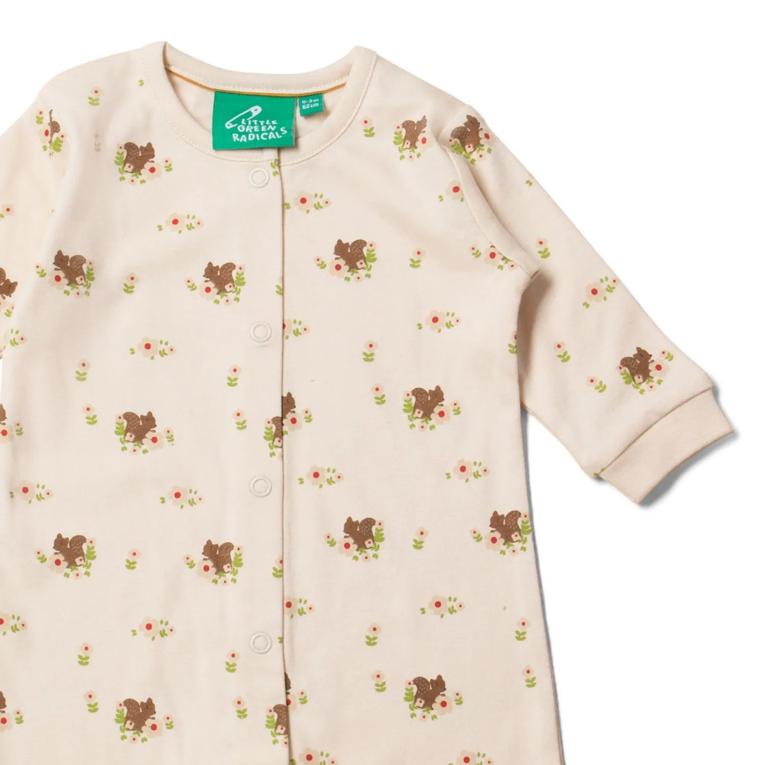 Squirrel | Babygrow Sleepsuit | GOTS Organic Cotton