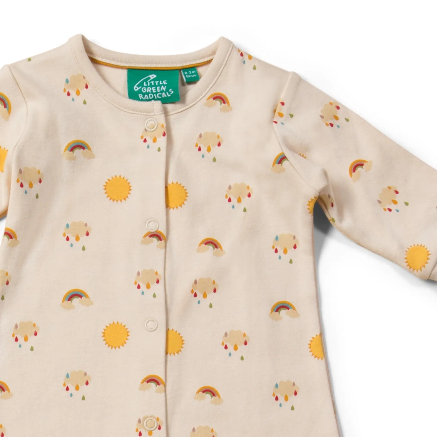 Sunshine and Rainbows | Babygrow Sleepsuit | GOTS Organic Cotton