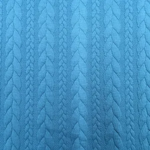 Teal Rope Textured Jersey