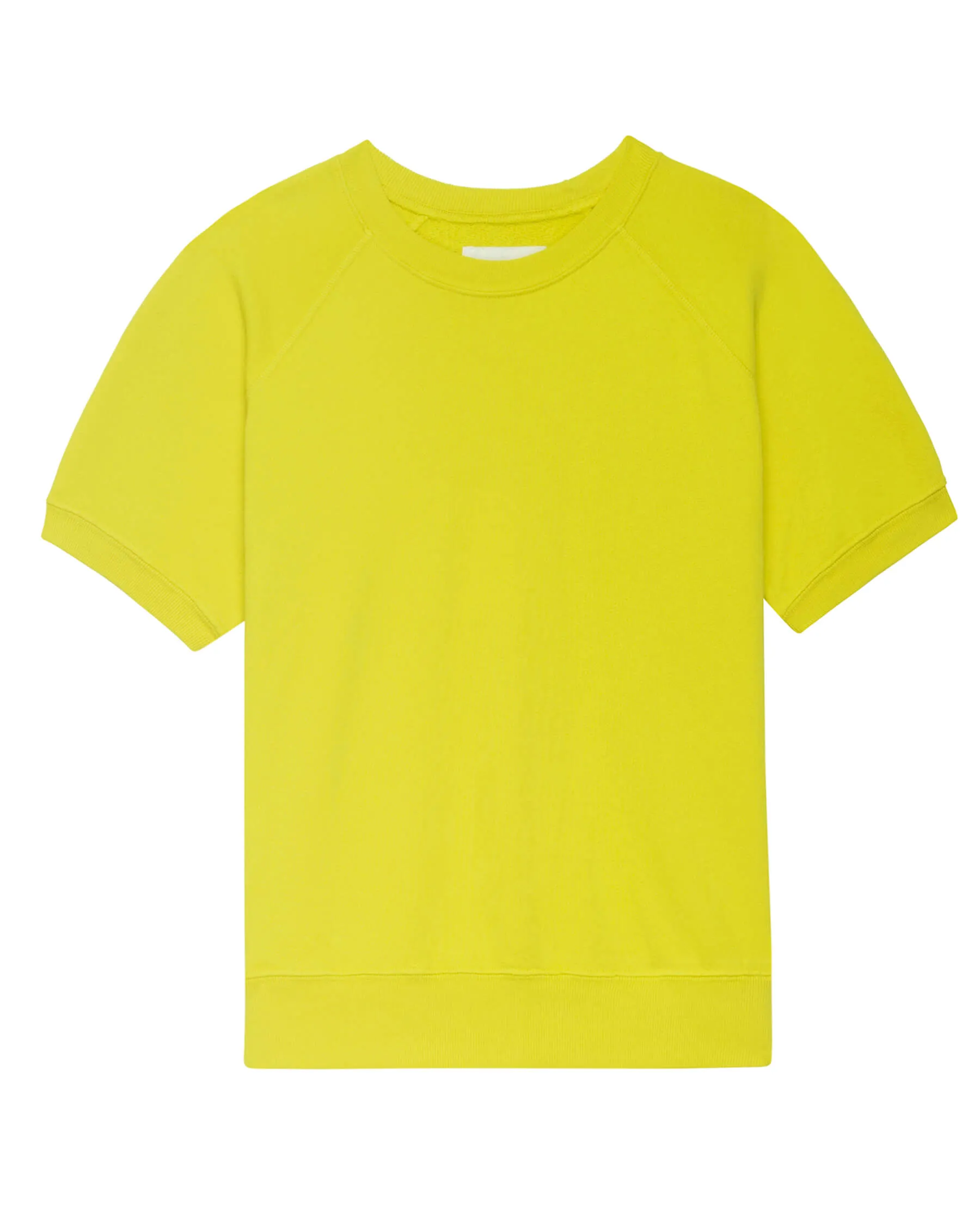 The Short Sleeve Sweatshirt. Solid -- Sunbeam