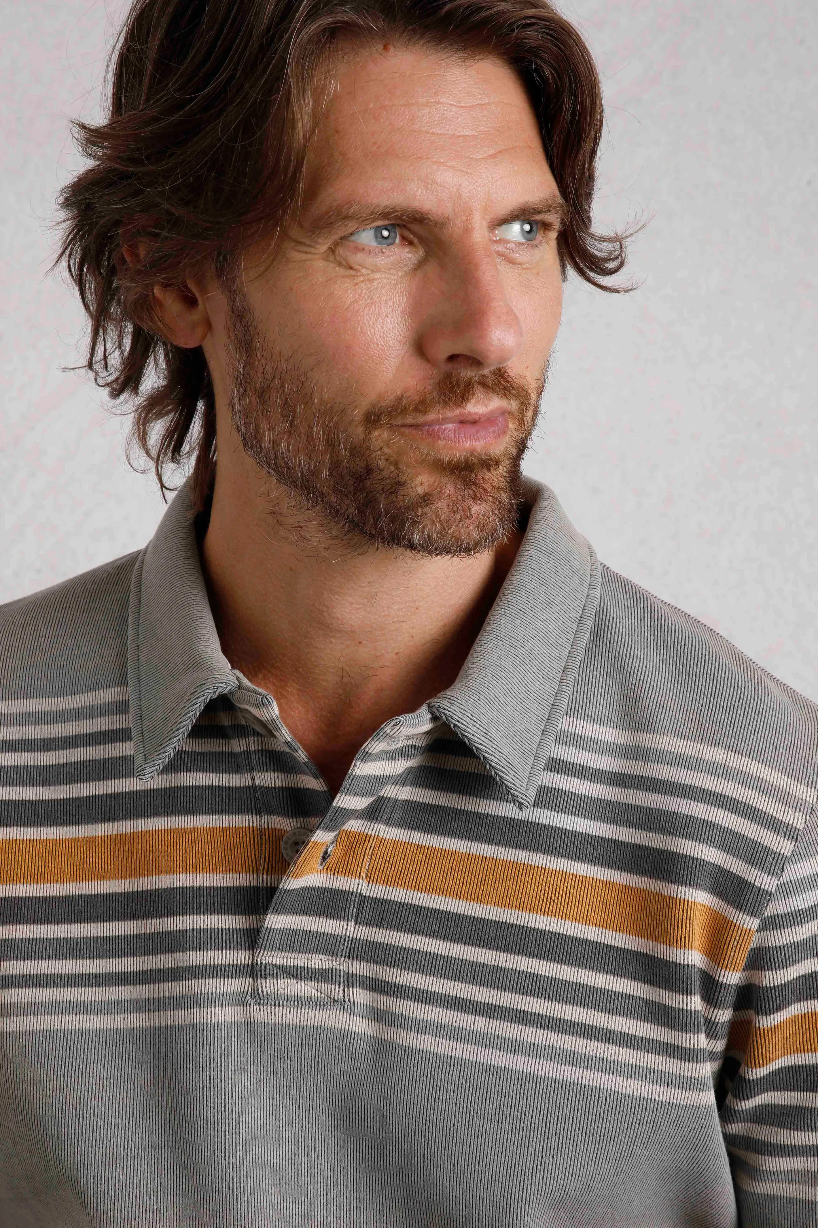 Weird Fish S Limestone Caudale Heavyweight Stripe Rib Rugby Shirt