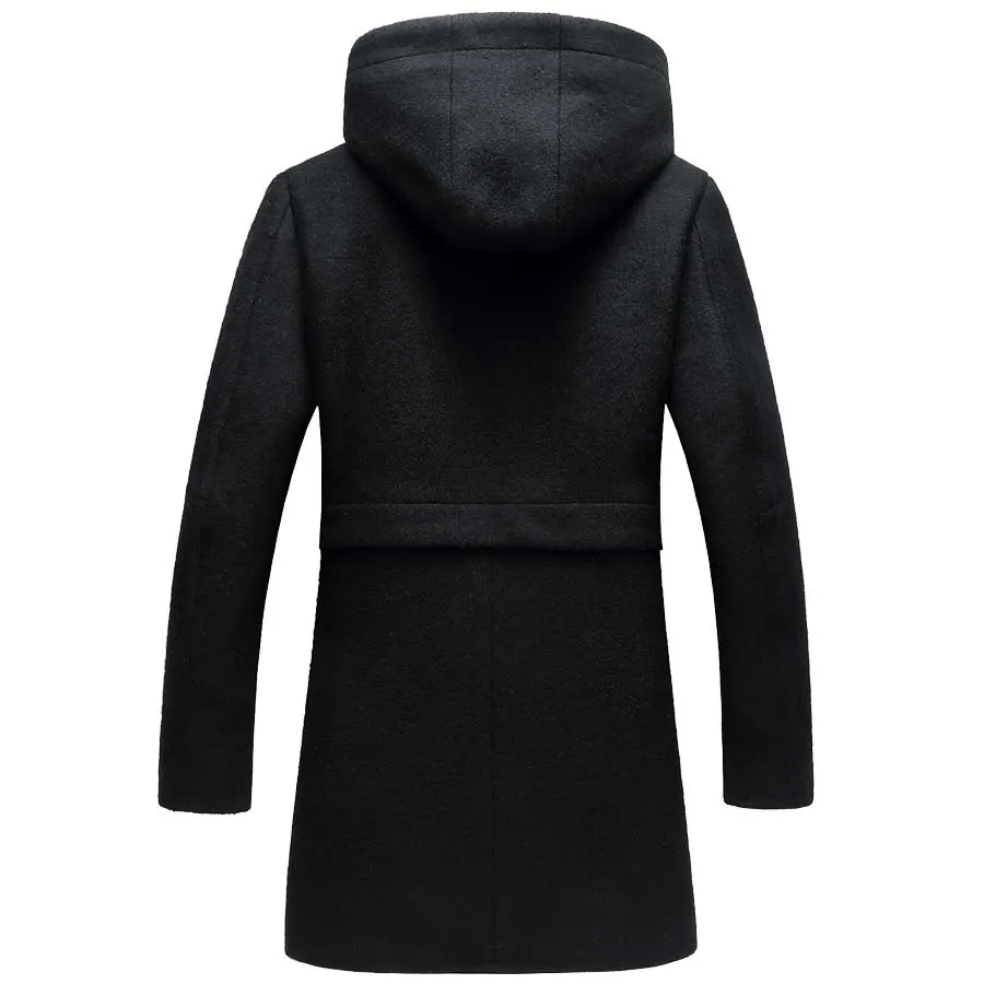 West Louis Middle Long Thick Warm Overcoat
