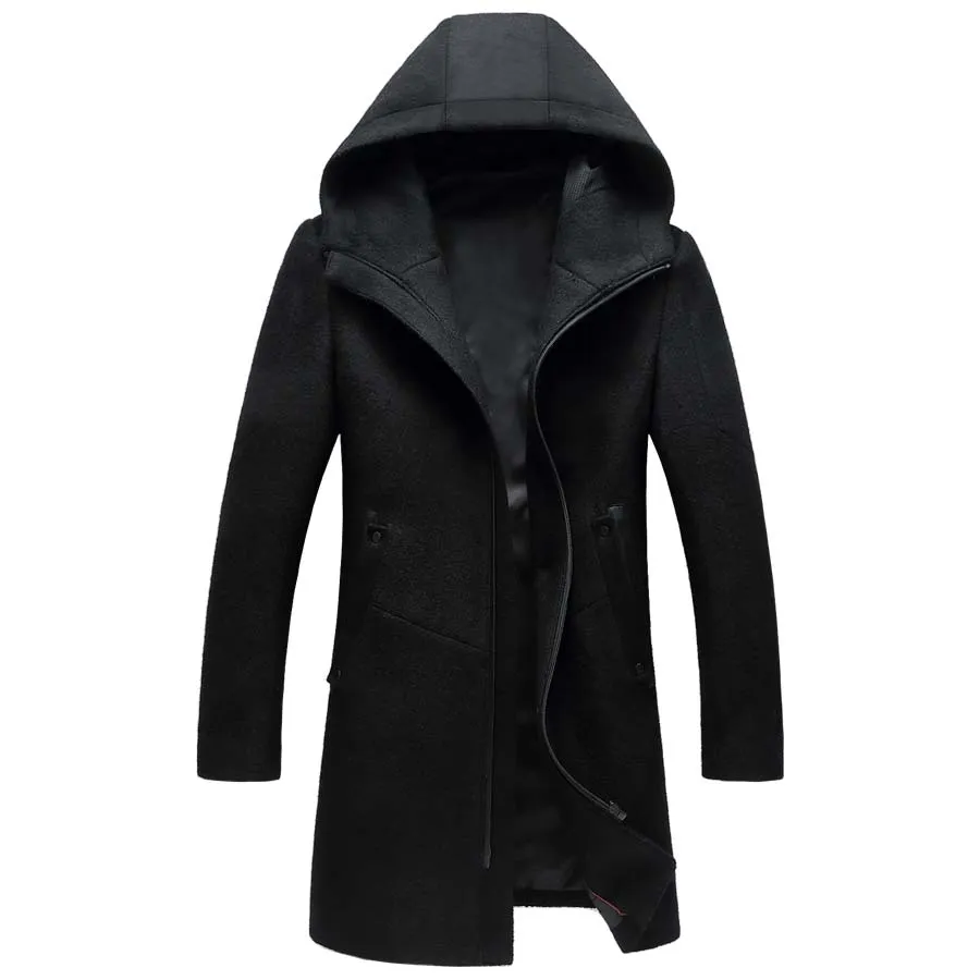West Louis Middle Long Thick Warm Overcoat