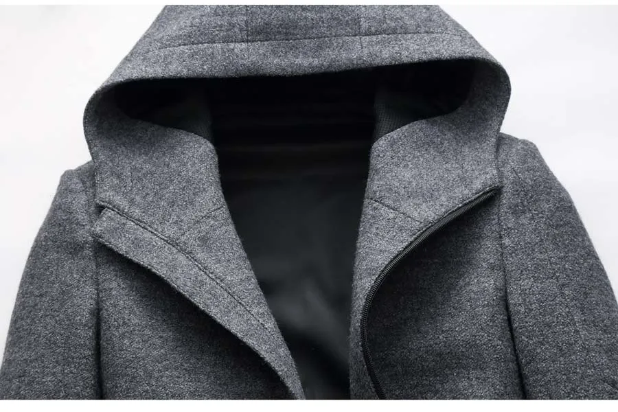West Louis Middle Long Thick Warm Overcoat