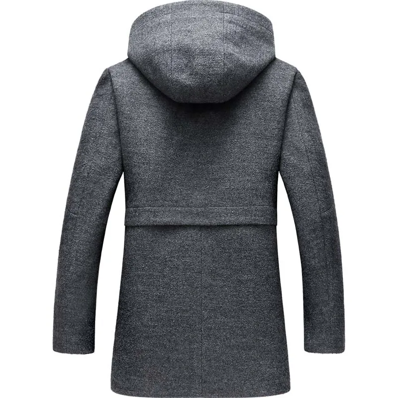 West Louis Middle Long Thick Warm Overcoat