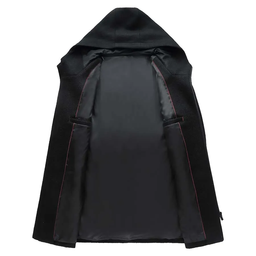 West Louis Middle Long Thick Warm Overcoat