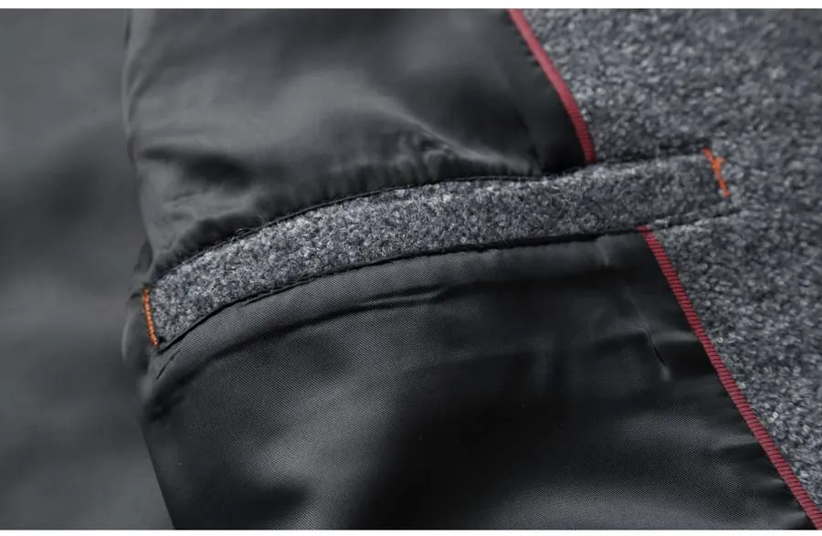 West Louis Middle Long Thick Warm Overcoat