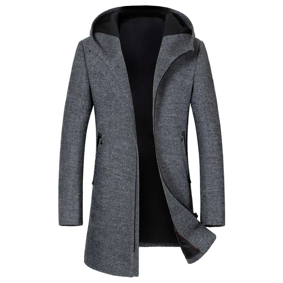West Louis Middle Long Thick Warm Overcoat