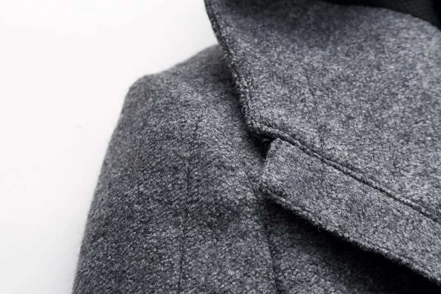 West Louis Middle Long Thick Warm Overcoat