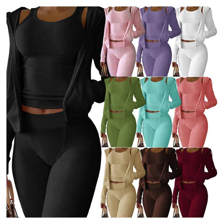 Women's Clothing Fleece Hoodie Set-نسائية من الصوف