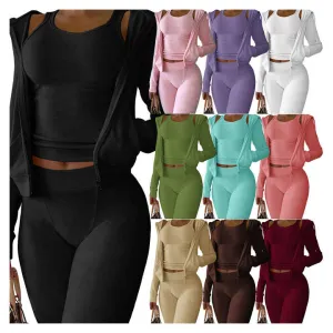 Women's Clothing Fleece Hoodie Set-نسائية من الصوف
