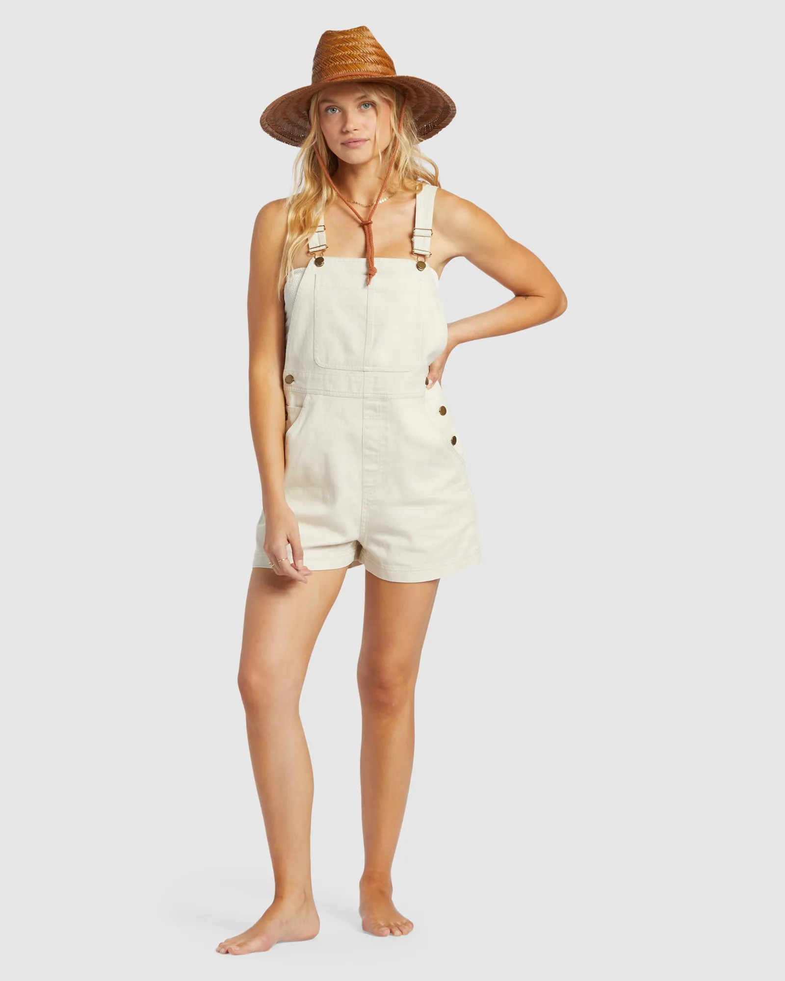 Womens Sand Canyon Denim Overalls